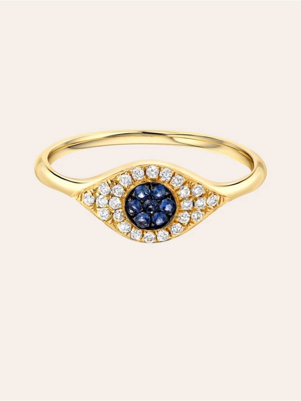ISO Zoe Lev Diamond Evil Eye Ring